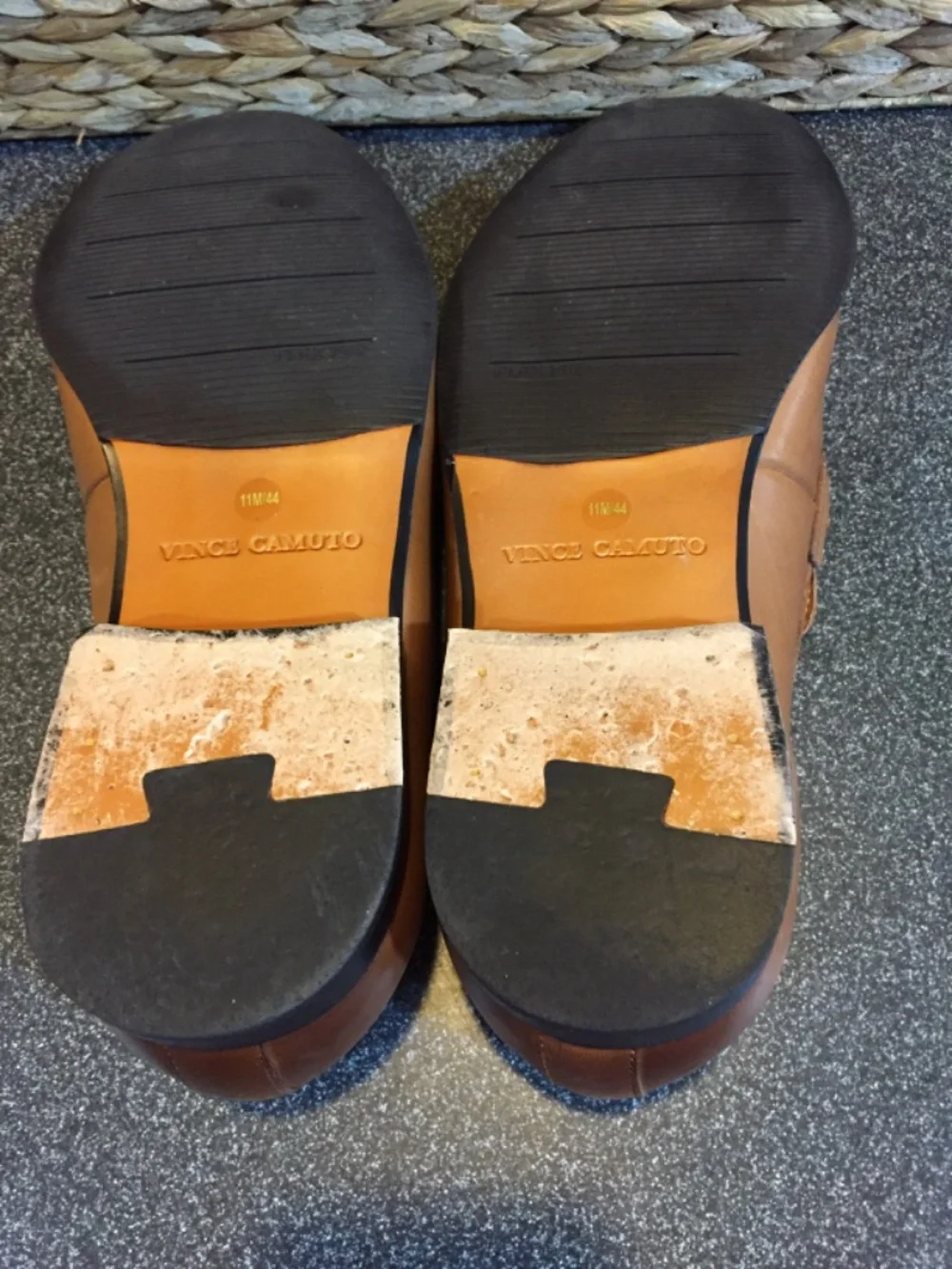Vince Camuto Men's Tan Leather Bit Loafers